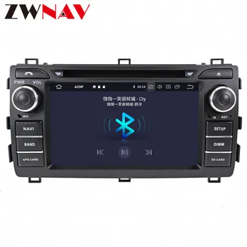 PX6 IPS 4+64G Android 10.0 Bil DVD-Stereo Mms-hovedenheden For Toyota Auris 2006-bil Auto Radio GPS-Navigation Lyd BT