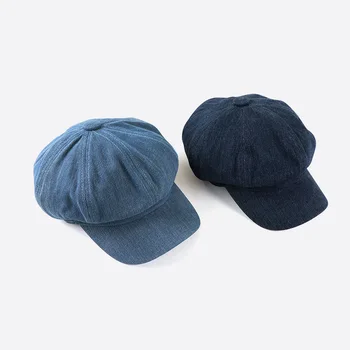 2020 Efterår og Vinter England Style Avisdrenge Cap Elastisk Ottekantede Hat til Mænd, Kvinder Casual Casquette