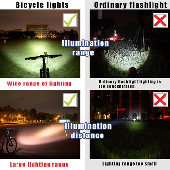 Cykel Lys 8000Lumen LED lys Cykling Lampe Cykel Cykel Lys +Batteri+Oplader Mountain Bicicleta Cykel Tilbehør