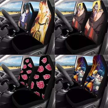Japan Anime Naruto Universal Bil Sædebetræk Klassiske Shippuden Akatsuki Mønster Bil Fuld Sæde Protector Indvendigt Tilbehør