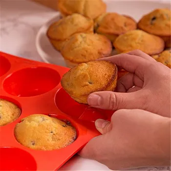 24 Hulrum Mini Muffin Silikone Sæbe Cookies Cupcake Bageforme Pan Skuffe Mould Stampo Silikone Kage Udsmykning Værktøjer Skimmel