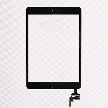 50stk/masse Til iPad mini 1/2 mini 3 Touch Screen Montering Panel Med Hjem-Knappen IC-Stik Camera Bracket