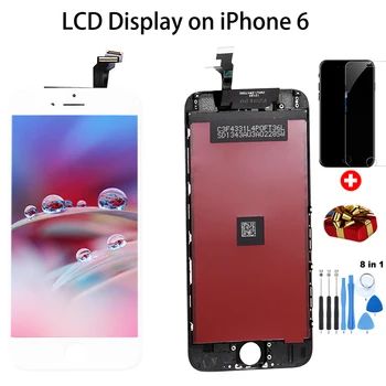 AAA+++ LCD-Skærm Til iPhone4 6S 5S 6 7 8 tryk på Skærmen erstatning LCD-Digitizer Assembly for iPhone 5S SE 6 6S 7 LCD-Skærm