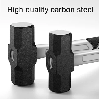 2/3/4LB Tunge mukkert Professionel Carbon Steel Hammer Dæmpning TPRHandle Ingeniør-Geologiske Hammer Redde Værktøj
