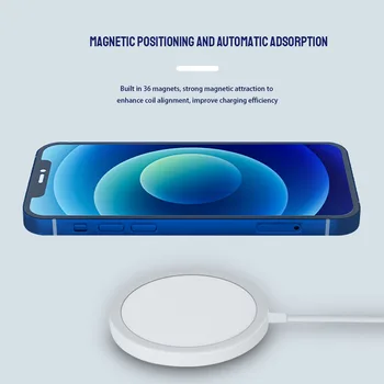 Magnetisk Trådløse Oplader Til iPhone 12 Pro Max antal Oplader 15W Hurtig Opladning Pad Til Samsung Xiaomi Hurtig Trådløs Opladning