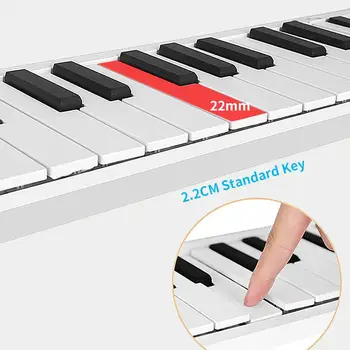 88 Centrale fold udendørs bærbare klaver elektronisk klaver keyboard midi keyboard til pige biginner collegue klaver