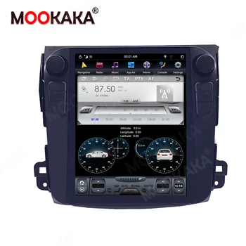 Tesla Stil Android 9 64G Bil GPS Navigation Radio For Mitsubishi Outlander 2006-2012 Multimedia-Afspiller, båndoptager Stereo PX6