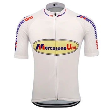Mænd ' s Trøje Cykel Tøj white cykling tøj Maillot Ciclismo MTB Jersey kort ærmet cykel tøj Mercatone Uno