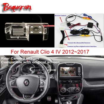 Renault Clio 4 IV 2012~2017 RCA & Original Skærm Kompatibel Bil bagfra Omvendt Kamera Sæt