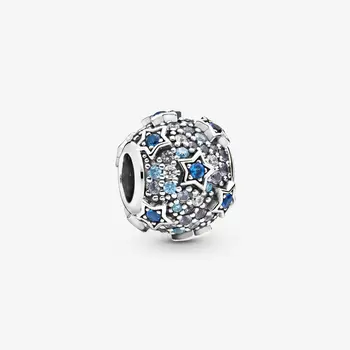 2020 Spring ny 925 Sterling Sølv Perler Forhøjet Stjerner Bane Charms passer Oprindelige Pan Armbånd til Kvinder DIY Smykker