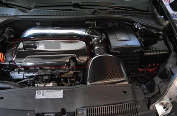OLOTDI Carbon Fiber Motor Ventil Dæksel Beskytter for Volkswagen GOLF VI 6 MK6 G-T-i SCIROCCO Bil Styling, Auto Tuning