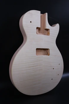 En højre hånd ufærdige el-guitar krop LP P90 jack mahogni lavet og ahorn top høj kvalitet