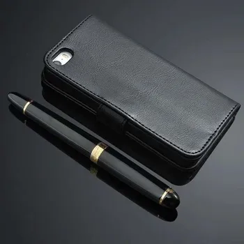 Vintage Læder taske Til iPhone 5 5S SE Dække Tegnebog Silikone Holder Flip Phone Case For iPhone 6 6S 7 8 XS Max Plus-XR-X Coque