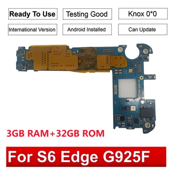 Ulåst Oprindelige Rene IMEI-32GB, 64GB Til Samsung Galaxy S6 Kant Plus G928F S6 Kant G925F S6 G920I Bundkort