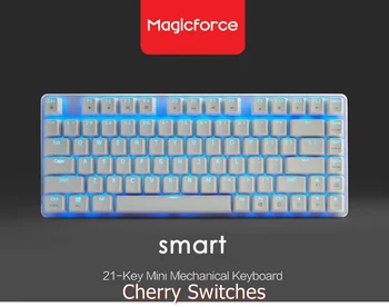Alle Nye Magicforce 82 Nøgle USB-Kablet baggrundsbelyst ergonomisk Mekanisk Gaming Tastatur Gateron/Cherry Switches;Is-Blå Baggrundsbelysning