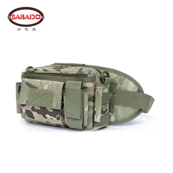 600D camouflage vandtæt komfortable talje taske Sikkerhed Strop Skrå Skulder taske vandring Håndtaske Brystet Tasker