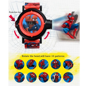 Kæmpe Salg Spider Mænd MARVEL Avengers Super Hero Børn Digitale Ur Boy Toy Ven Kærlighed Kammerat Teenager Ur Smart Barn Tid Junior