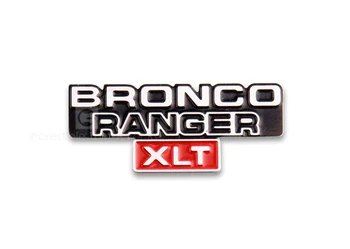 Rustfrit stål stereo Logo metal badge til 1/10 RC Crawler Bil Traxxas TRX-4