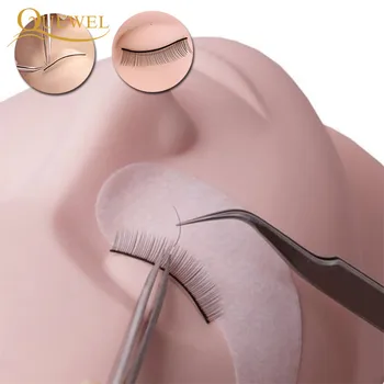 Quewel 2stk Praksis Falske Øjenvipper 20 Par Uddannelse Vipper for de Enkelte Eyelash Extensions Praktiserende Lash Makeup Værktøj