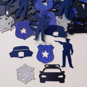 Politiet Konfetti.cop tabel Konfetti - politiet fest dekoration