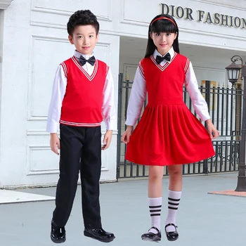 Børns kostumer til mænd og kvinder elever kor kostume digtoplæsning skole uniform sætte nye resultater tøj der passer