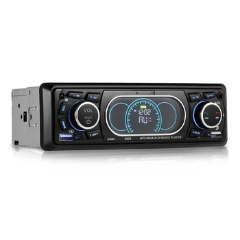 Bluetooth-1-Din bilstereo Audio In-Dash MP3 Afspiller Radio Understøtter USB/TF/AUX/FM-Modtager med Trådløs Fjernbetjening