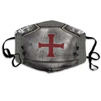 Nyhed Knights Templar ansigtsmaske 3D Printet Genanvendelige Vindtæt Støvtæt Masker Unisex Voksen / barn ansigtsmasker KZ-001
