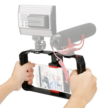 Ulanzi U-Rig Håndholdte Smartphone Beslag Holder til Video Optagelse Phone Video Rig Optagelse Stabilisator til iPhone & alle Telefoner