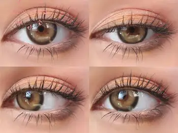 EASYSMALL brun sort cirkel unikke Farvede Kontaktlinser for øjnene årlige kontaktlinse stor Smuk Elev nærsynethed recept