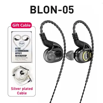 BLON BL-05 BL05 BL-03 BL03 10mm 2nd Generation Kulstof Nanorør CNT Membran I Øret Hovedtelefon HIFI DJ Sport Earbuds