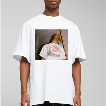 Homme Cool Boy Mænd, Toppe, T-Shirts Print Scott Travis Popularitet Rapper Karakter Billede Mænd T-Shirt Streetwear Hiphop Harajuku T-Shirt