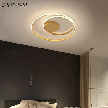 Moderne loftsbelysning LED Lampe Til stuen, Soveværelse, arbejdsværelse Hvid sort farve, overflade monteret Loft Lampe Deco AC85-265V