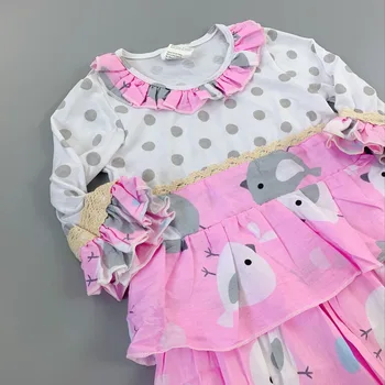 Uden ærmer Bomuld Baby Piger Outfits Spædbørn, Børn, flower girl prinsesse kjole Flæse Kjole Kids Tøj spædbarn blomst