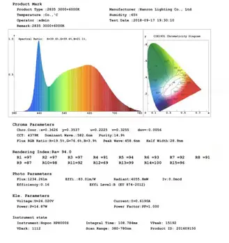 5m Høj CRI 90+ 1200lm/120LED/m Dobbelt Farve 3000K 6000K LED Strip Light Hvid 24V CCT Med Test Rapport