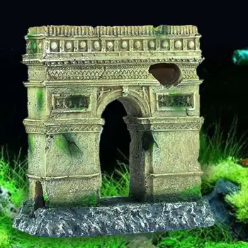 Antikke Romerske Kolonne Arch Akvarium, Akvarium Landskabspleje Dekoration Vintage
