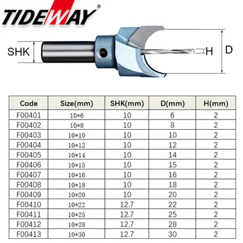 Tideway Dia.6-30 mm Hårdmetal Træbearbejdning Perle Bor 10 mm Skaft i Træ Buddha Bolden Router Smule Perler Industriel Kvalitet Hånd Værktøj