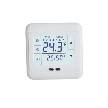 Termoregulator Touch Screen Varme Termostaten for Varmt Gulv, El-Varme System Temperatur Controller Med Børne-Lås