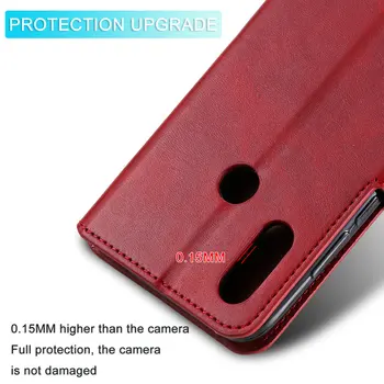 For Motorola E6S 2020 Flip Case 360 Beskyttelse Plain Læder cover til Motorola Moto E6S Tilfælde Moto E7 Plus G9 Spille Stødsikkert