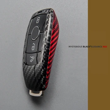 Velegnet Til Mercedes Benz-Tasten Case Cover Ægte Carbon Fiber Bil nogle Tilfælde Dække for En B G S E C Klasse W205 W213 C217 W177 W247
