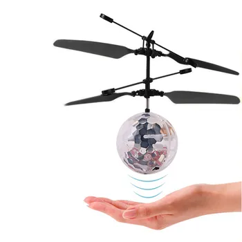 Mini drone RC Helikopter, Fly, der Flyver Bolden flyvende legetøj Bold Skinnende LED-Belysning Quadcopter Dron flyve Helikopter Kids legetøj