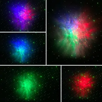 Roterende LED Projektor Lys stjernehimmel Ocean Wave Star Galaxy Tågen Nat Lampe