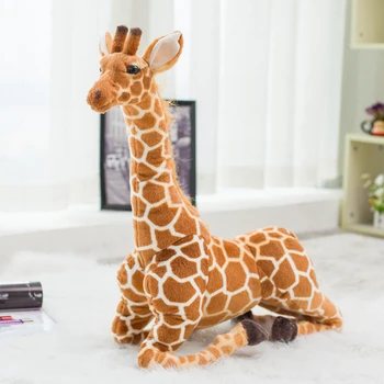 1 stk 60-120cm søde simulering giraf plys legetøj fyldte bløde dyr dukker høj kvalitet, Tilbehør til Hjemmet baby kids fødselsdag gave