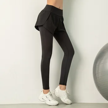 Høj Talje Yoga Pants med en Lomme Problemfri Leggings Push Up Sport, Kvinder Trænings-og Kører Yoga Bukser Energi Fitnesscenter Sportstøj
