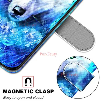 Beskyttelse af mobiltelefon etui til Samsung Galaxy A01 A 01 SM-A015G SM-A015M A015F Luksus mode vision malet læder tegnebog case