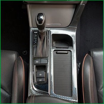 Bil styling gearkasse vand cup dække trim For 2016 hyundai Sonata LF 9 VENSTRESTYRET bil gear shift niveau platform mærkat trim