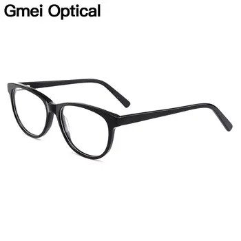 Gmei Optisk Acetat Cat Eye Fuld Rim Kvinder Optiske Briller Rammer For Nærsynethed Presbyopi Briller Med Foråret Hængsler YH6024
