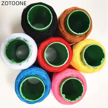 ZOTOONE 7roll Blandet Farve Polyester Håndlavet Sytråd Set DIY-Sy-Kit til Hånd-Maskine Sæt Nåle Syning Værktøjer Kit G