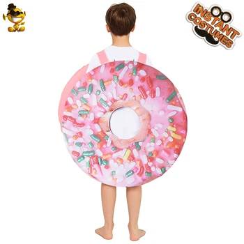 Nyt Design Donut Mad Kostume Fancy Buksedragt Cosplay Outfits Tøj Til Karneval, Halloween Party Ferie