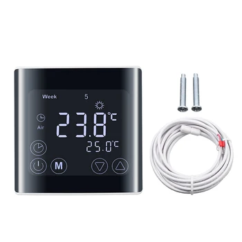 230V 16A Temperatur Controller LCD-Skærm Digital Touchscreen Værelses Gulvvarme Termostat