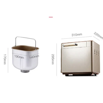 Brød maskine home automatisk multi-funktion intelligent bagning toast Ælte dejen mixer Brød kaffefaciliteter hjemmelavet brød stegeso